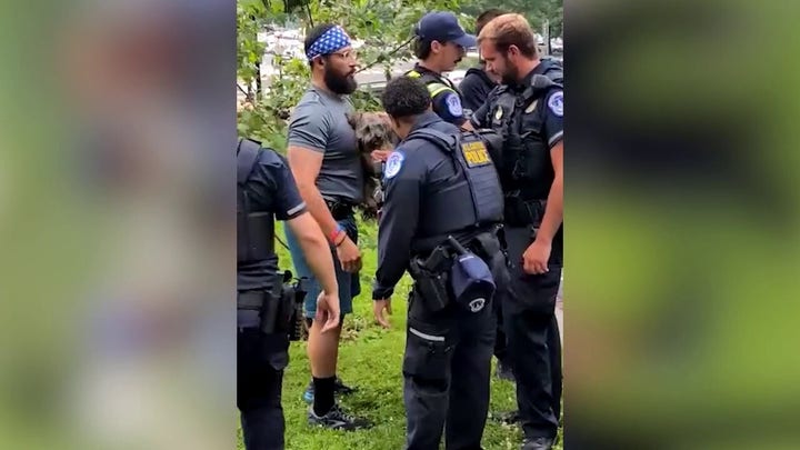 Dog loose on busy D.C. street leads Capitol Police on wild chase