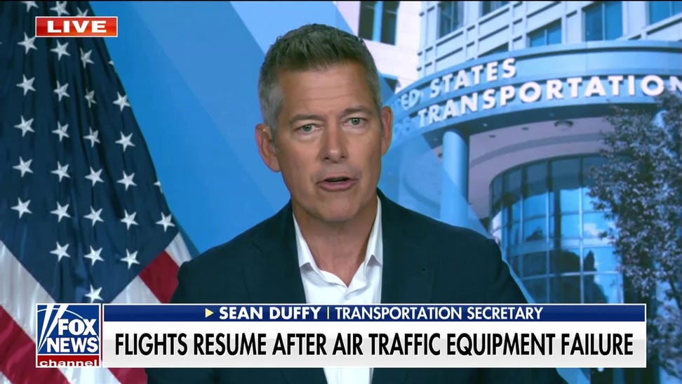 Sean Duffy reacts to Democratic pushback on FAA's new AI tool to cut flight delays