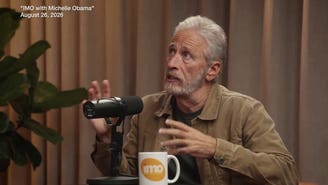 Jon Stewart tells Michelle Obama he questions whether his show has given America 'political diabetes'