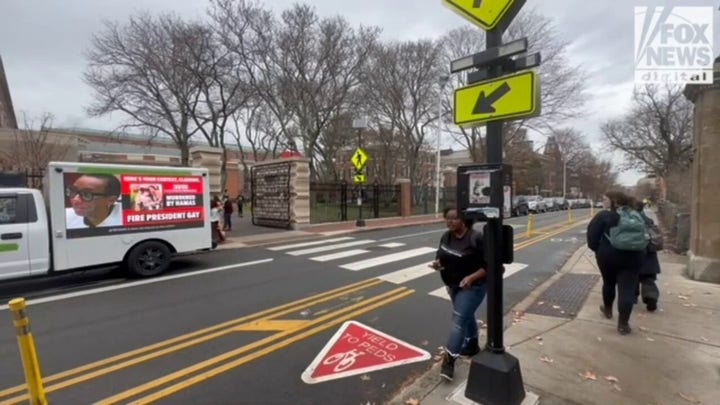 Billboard truck demanding Harvard president be fired deployed to campus