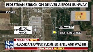 Pedestrian killed in Frontier flight collision