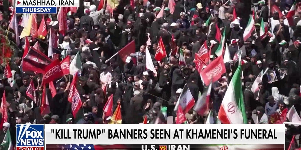 Iranian protestors chant 'death to America' and 'death to Israel'