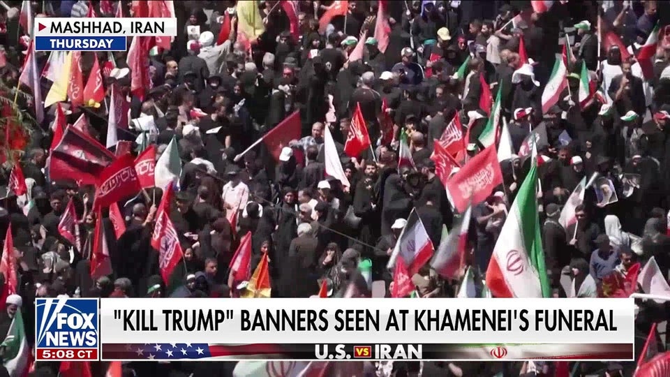 Iranian protestors chant 'death to America' and 'death to Israel'
