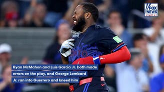 MLB star leaves game after big collision during chaotic play