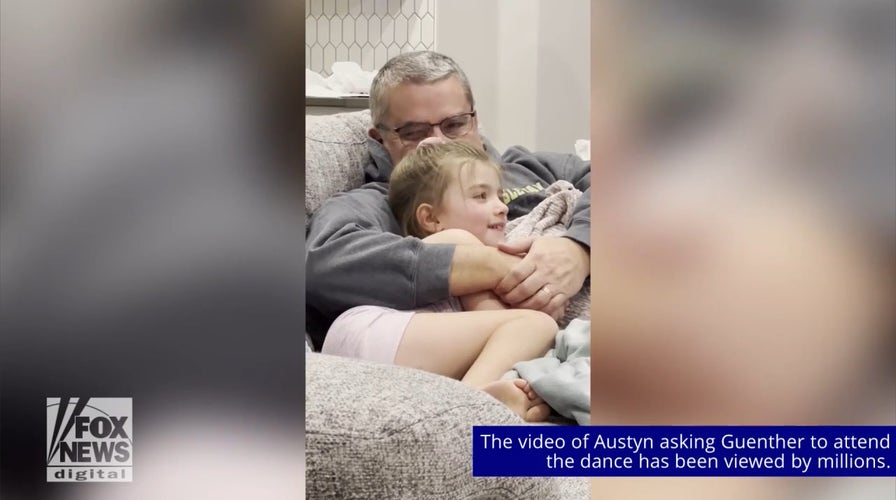 Girl, 5, asks grandpa to accompany her to daddy-daughter dance in viral video