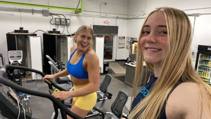Ohio athlete walks stair climber for 24 hours for Ukraine fundraiser