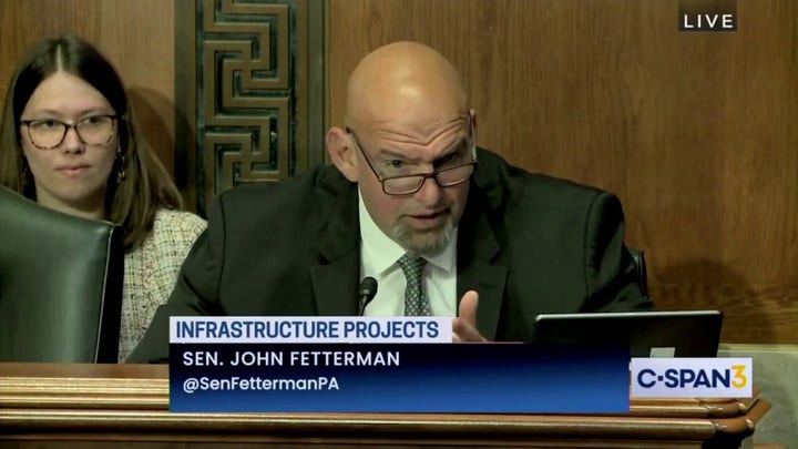 Sen. John Fetterman raises eyebrows with his speech on a Philadelphia bridge collapse 