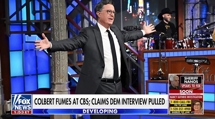 Colbert rages astatine CBS aft web pulls interrogation with Texas Democrat