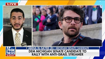 Michigan Dem candidate grilled over rally with anti-Israel streamer