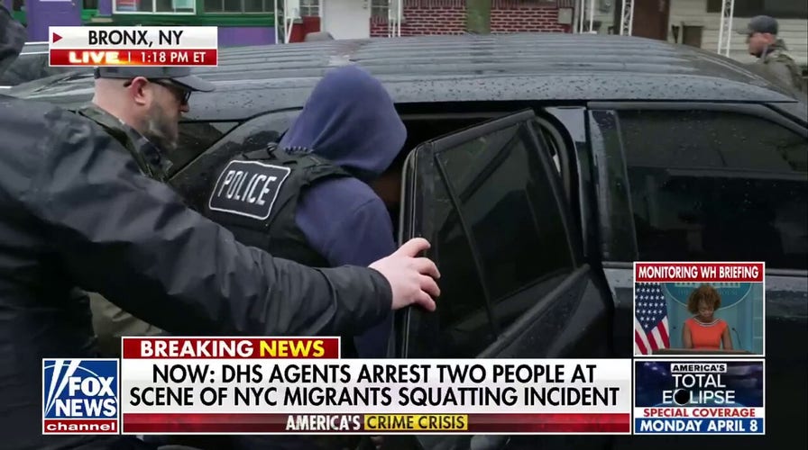 Fox News cameras capture arrest of migrant squatting suspects