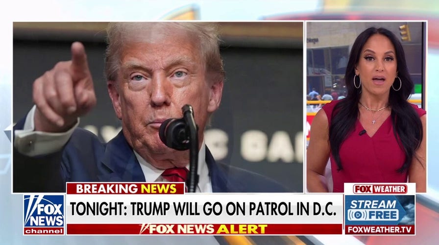 Trump hitting the DC streets to patrol with police, National Guard