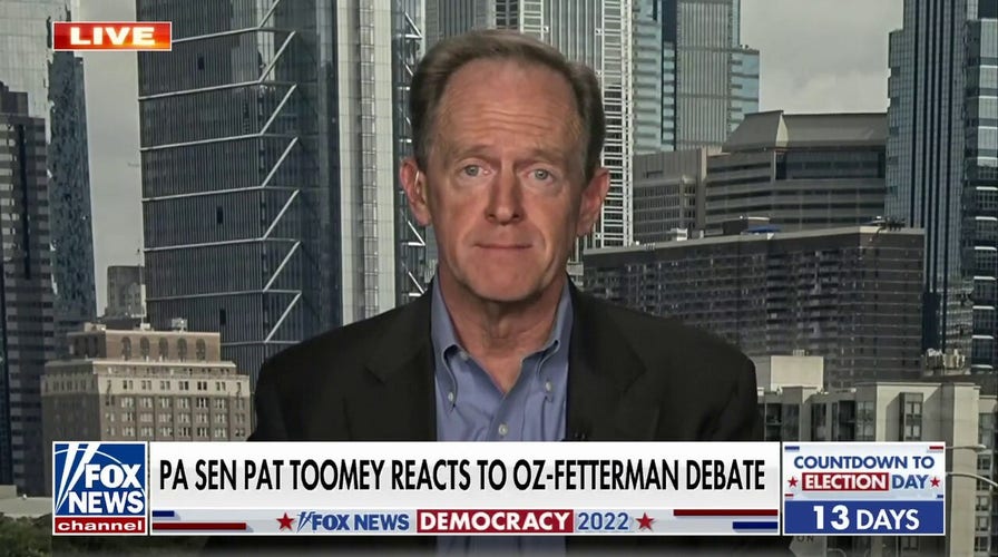 Fetterman-Oz debate was ‘painful and difficult’ to watch: Sen. Pat Toomey