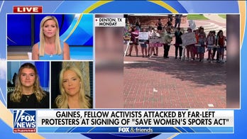 Activists for women's sports attacked by protesters at signing of Texas' 'Save Women's Sports Act'