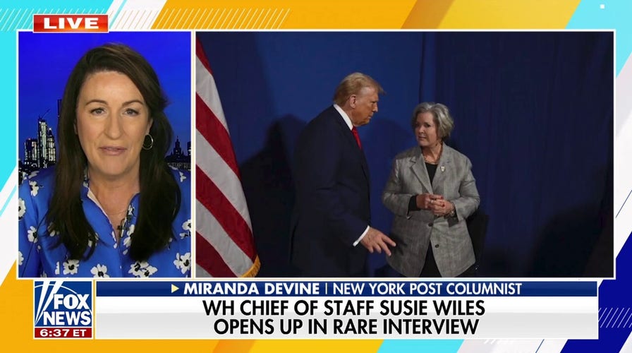 Miranda Devine praises 'remarkable' WH Chief of Staff Susie Wiles: We're all lucky she's there