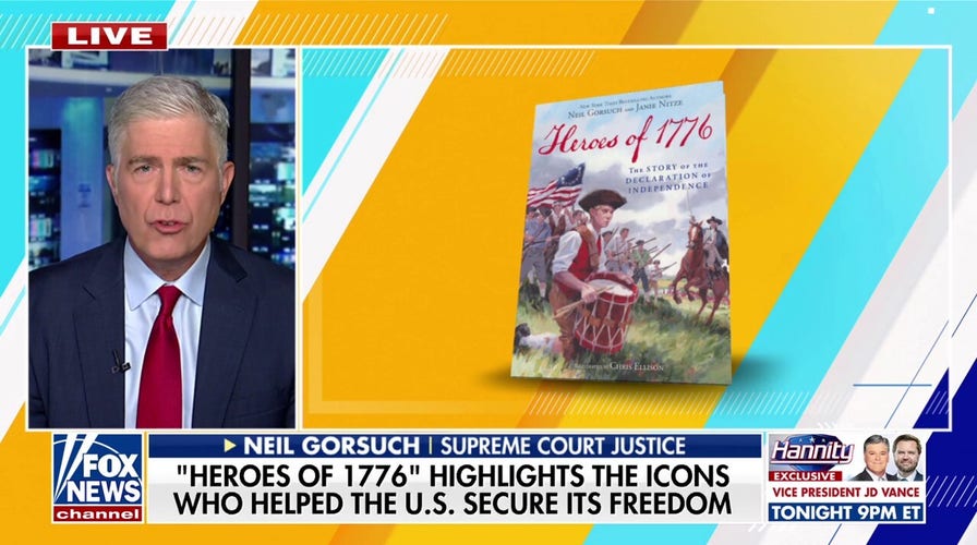Justice Neil Gorsuch showcases American heroes successful upcoming children's book