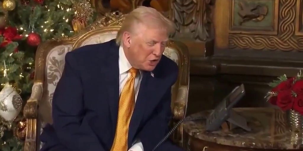 Trump speaks with kids for Christmas Eve: 'You must be a high IQ person'