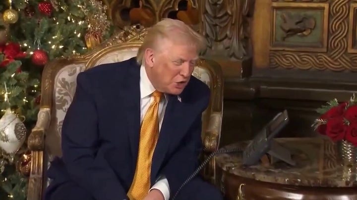 Trump speaks with kids for Christmas Eve: 'You must be a high-IQ person'
