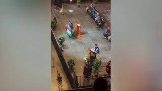 Student holds up Palestinian flag during UT Austin commencement ceremony - Fox News