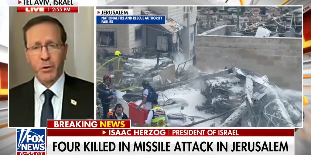 Iranian missile hits neighborhood outside Jerusalem