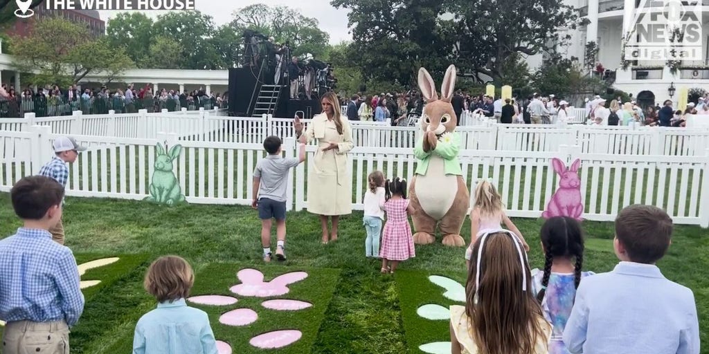 Melania Trump presides over annual Easter Egg Roll at White House