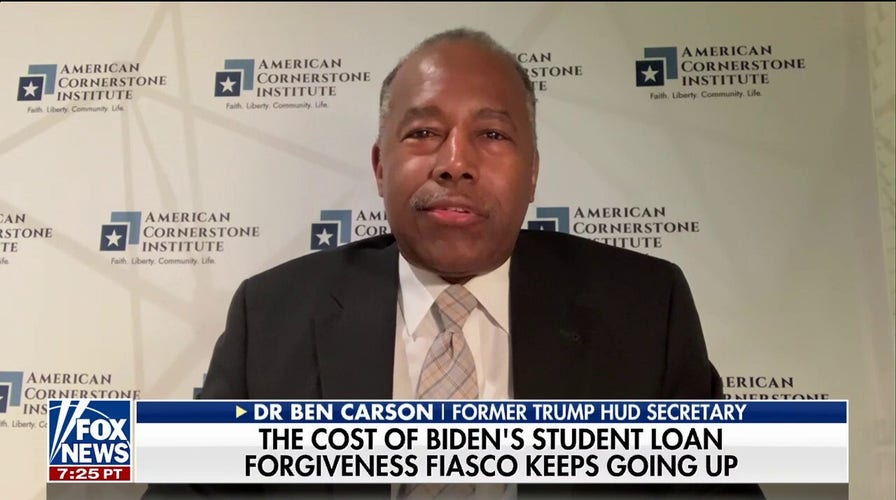 Dr Ben Carson on Biden student loan handout: How in the world is that fair?