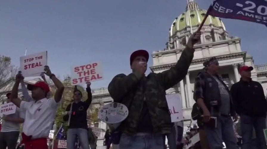 Trump supporters make 'count every legal vote' their rallying cry