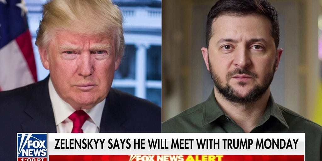 Ukrainian President Zelenskyy says he will meet Trump in DC on Monday