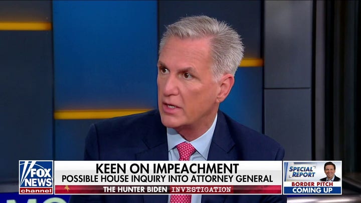 McCarthy threatens impeachment inquiry against attorney general