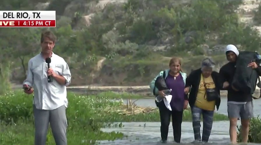 'The Five' reacts to video of migrants crossing in broad daylight 