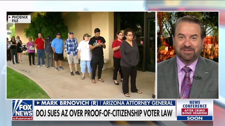 'Height of absurdity' for Biden admin to block Arizona voter law: Brnovich