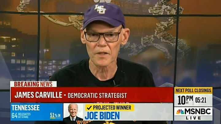 James Carville says Bernie Sanders will soon face 'backlash,' calls for him to exit race