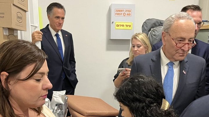 WATCH LIVE: Romney and Schumer hold press conference in Tel Aviv after sheltering in place
