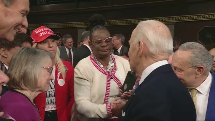 Rep. Marjorie Taylor Greene tells Biden to 'say her name,' in reference to Laken Riley at SOTU