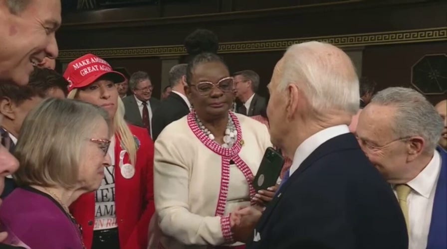 Rep. Marjorie Taylor Greene tells Biden to 'say her name,' in reference to Laken Riley at SOTU