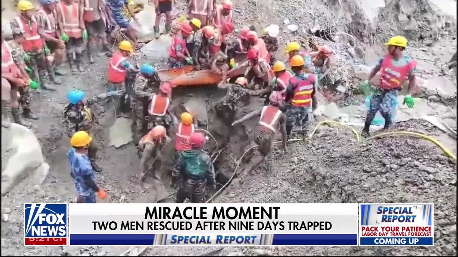 MIRACLE MOMENT: Two men saved after 9 days trapped in Nepal tunnel
