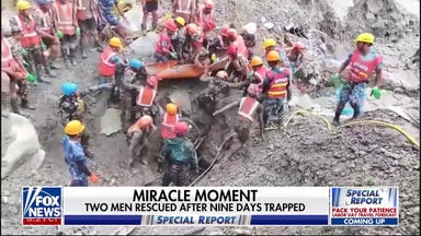 MIRACLE MOMENT: Two men saved after 9 days trapped in Nepal tunnel