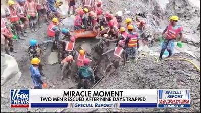 MIRACLE MOMENT: Two men saved after 9 days trapped in Nepal tunnel