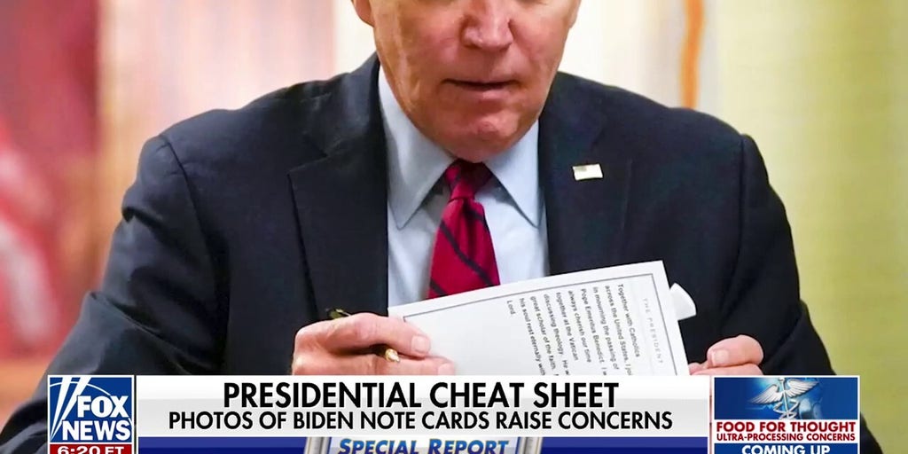 NEW: 2023 note cards suggest Biden knew reporters’ questions in advance