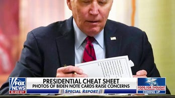 NEW: 2023 note cards suggest Biden knew reporters’ questions in advance