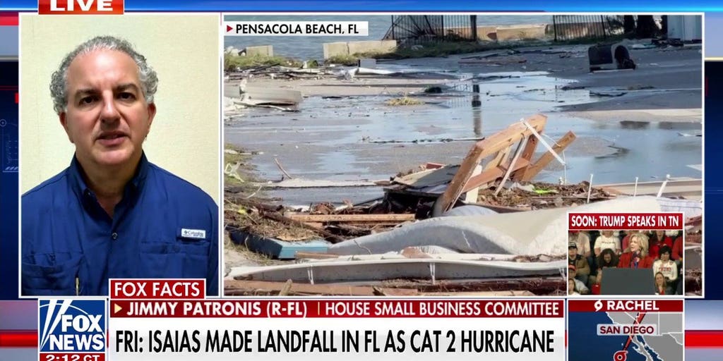 Crews started working immediately to clear damage from Hurricane Isaias, Florida rep says