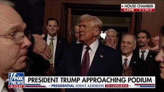  President Donald Trump enters House Chamber for associated  code  to rousing ovation - Fox News