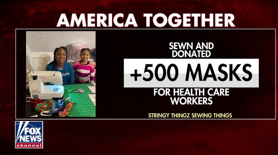 10-year-old creating and donating custom masks to health care workers