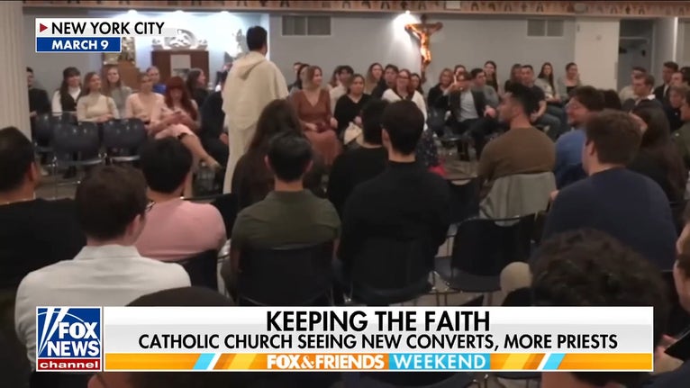 Catholic Church sees surge in converts and young men entering priesthood