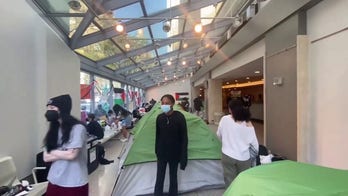 Student encampment forms at Fordham University 