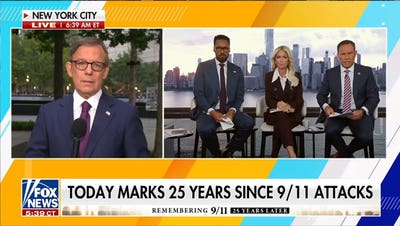Eric Shawn reports from 9/11 Memorial on the 25th anniversary of the attacks