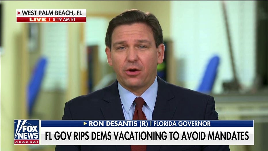 DeSantis rips 'lockdown politicians' AOC, フロリダでの休暇のためのスウォルウェル: 'This is a ruling class mentality'