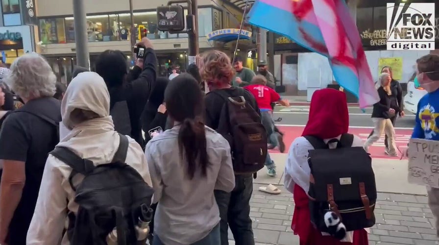 Bloody brawl erupts successful  Berkeley up  of Turning Point USA event