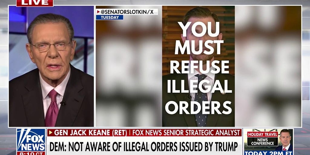Gen. Keane challenges Dems to 'name one illegal order' by Trump