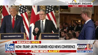 Peter Doocy presses UK prime minister on Palestinian statehood issue