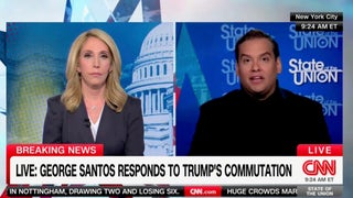 Santos rips Biden, snaps at CNN question about Trump's 'favorable treatment' of him